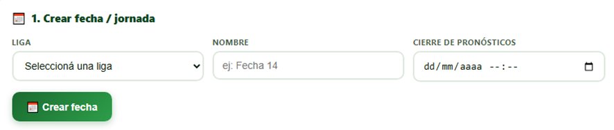 Crear fecha